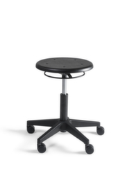 Tabouret pivotant avec assise ronde PU