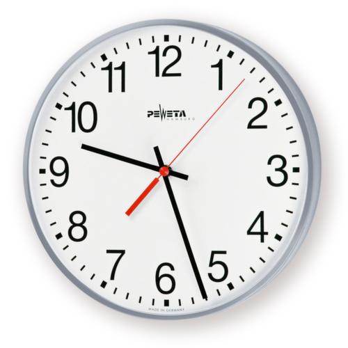 PEWETA Wanduhr mit Metallgehäuse, mit arabischen Zahlen, Ø 300 mm Standard 1 L