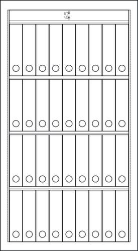 Format Tresorbau Wertschutzschrank mit Sicherheitsstufe VdS 2 Technische Zeichnung 1 L