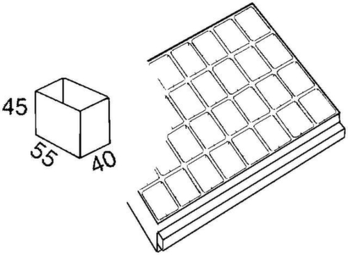raaco Einsatzkasten für Schubladen-Magazin Detail 1 L
