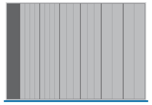 bott Kompaktmulden cubio für Schubladenschrank Milieu 1 L