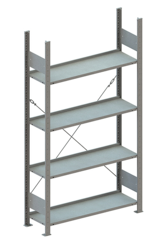 META Steckregal, Höhe x Breite x Tiefe 1850 x 1056 x 336 mm, 4 Böden