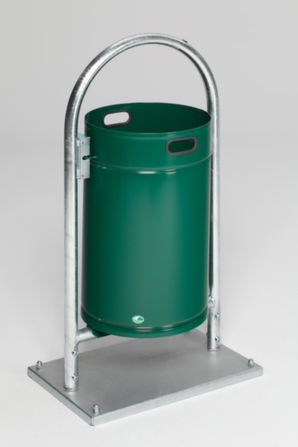 VAR Rohrbogenständer RB 004 für außen, 60 l, moosgrün Standard 1 L