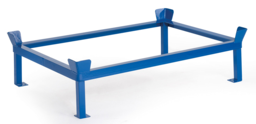 Rollcart Aufsatzrahmen für Paletten-Fahrgestell, Ladefläche 1230 x 830 mm, Höhe 260 mm Standard 1 L