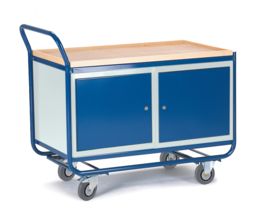 Rollcart Tisch- und Schrankwagen mit Holzarbeitsplatte Standard 1 L