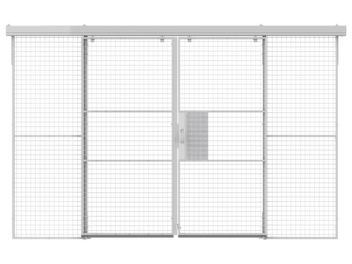 TROAX Schiebetür für Trennwandsystem, Breite 2300 mm Standard 2 L