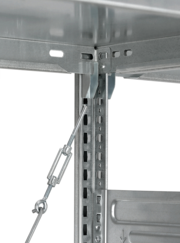 hofe System-Steckregal in Standard Bauart, Höhe x Breite x Tiefe 3000 x 1010 x 635 mm, 7 Böden Detail 1 L