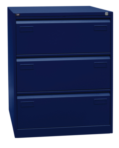 Bisley Hängeregistraturschrank Light, 3 Auszüge, oxfordblau/oxfordblau Standard 3 L