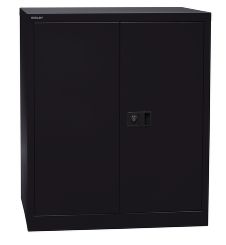 Bisley Aktenschrank, 2 Ordnerhöhen, schwarz/schwarz Standard 2 L