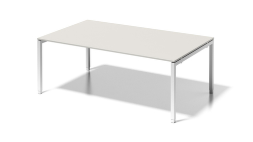 Bisley Höhenverstellbarer Konferenz- und Chefschreibtisch Cito, Breite x Tiefe 2000 x 1200 mm, Platte grauweiß Standard 1 L