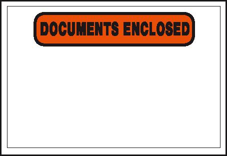 Begleitpapiertasche "Documents enclosed", DIN A6