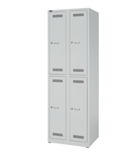 Bisley Doppelstöckiger Garderobenschrank Light, Abteilbreite 300 mm Standard 3 L