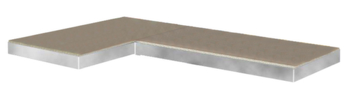 Spanplattenboden für Lager-Eckregal, Breite x Tiefe 890 x 390 mm Standard 1 L