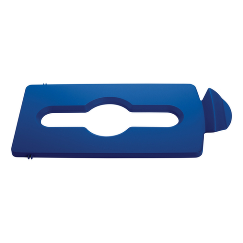 Rubbermaid Deckel Slim Jim® für Recycling-Station, blau Standard 1 L