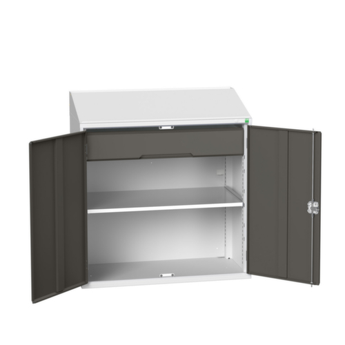 bott Pultschrank verso, RAL7035 Lichtgrau/RAL7016 Anthrazitgrau Standard 1 L