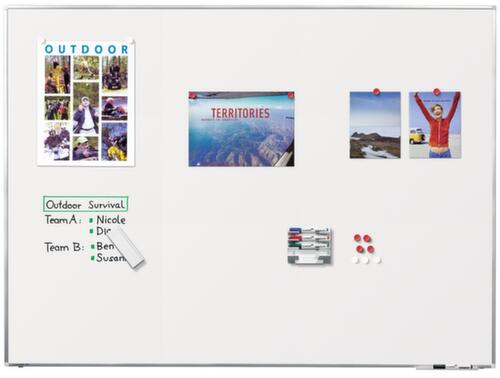 Legamaster Emailliertes Whiteboard PREMIUM PLUS in weiß, Höhe x Breite 1200 x 1800 mm Milieu 2 L