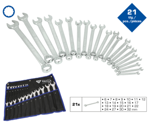 Brilliant Tools Ring-Maulschlüssel-Satz Standard 2 L