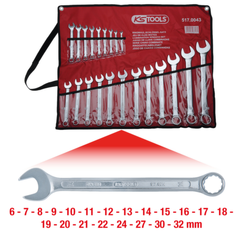 KS Tools Ringmaulschlüssel-Satz Standard 2 L