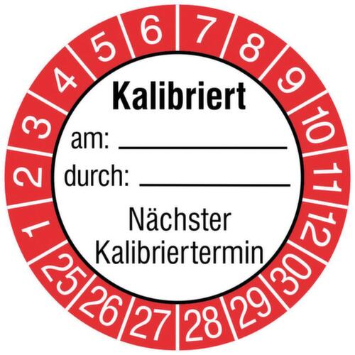 Runde Prüfplakette ohne Jahresfarbe Standard 1 L