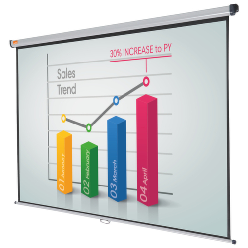 nobo Rolloleinwand mit manueller Bedienung Milieu 1 L