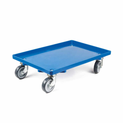 Transportroller mit Kunststoffladefläche, Traglast 250 kg, TPE-Bereifung Standard 1 L