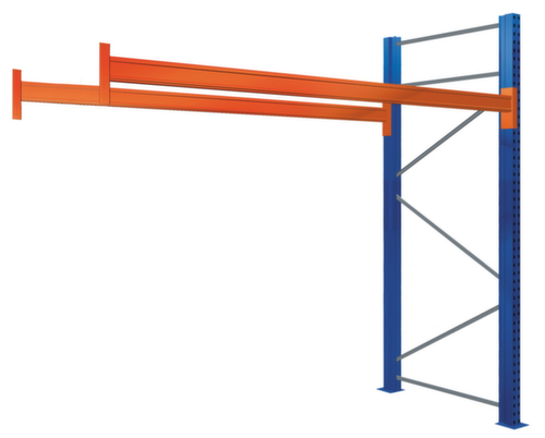 SCHULTE Palettenregal, Breite 1825 mm, für 4 Paletten Standard 1 L