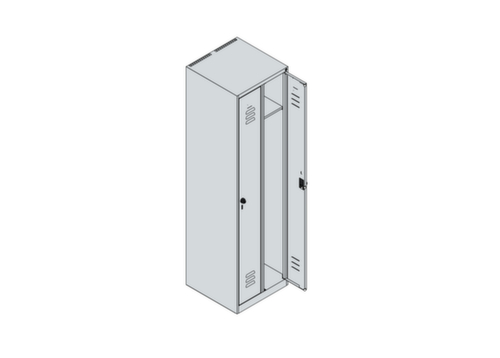 C+P Spind Classic Plus mit 2 Abteilen, Abteilbreite 250 mm Standard 3 L