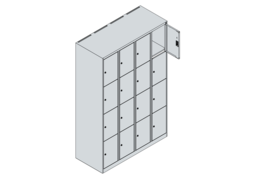 C+P Schließfachschrank Classic Plus, 16 Fächer Technische Zeichnung 1 L