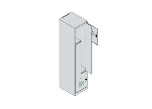 C+P Z-Spind Classic Plus, Abteilbreite 200/400 mm Technische Zeichnung 1 L