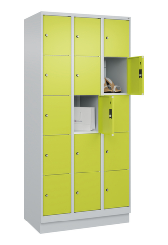 C+P Schließfachschrank Classic Plus, 15 Fächer Standard 3 L