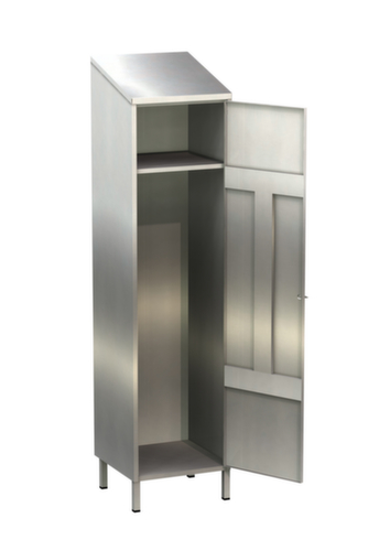 Edelstahl-Putzmittelschrank, Breite 500 mm Standard 1 L