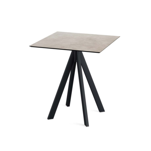 VEBA Bistrotisch Essentials Infinity, Breite x Tiefe 700 x 700 mm, Platte Moonstone Standard 1 L