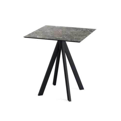 VEBA Bistrotisch Essentials Infinity, Breite x Tiefe 700 x 700 mm, Platte Galaxy Marble Standard 1 L