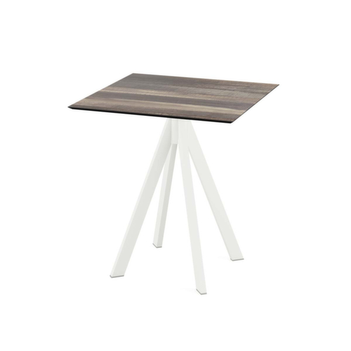 VEBA Bistrotisch Essentials Infinity, Breite x Tiefe 700 x 700 mm, Platte Tropical Wood Standard 1 L