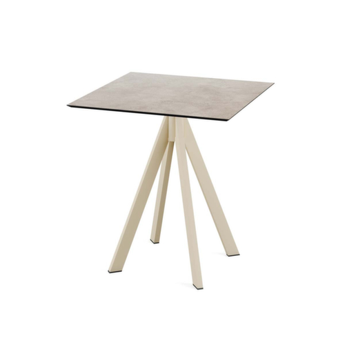 VEBA Bistrotisch Essentials Infinity, Breite x Tiefe 700 x 700 mm, Platte Moonstone Standard 1 L