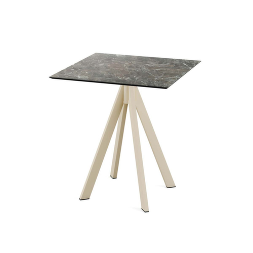 VEBA Bistrotisch Essentials Infinity, Breite x Tiefe 700 x 700 mm, Platte Galaxy Marble Standard 1 L