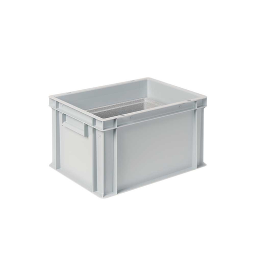 Euronorm-Stapelbehälter mit Isolierbox, blau, Inhalt 22,5 l, Auflagedeckel für Isolierbox Standard 3 L