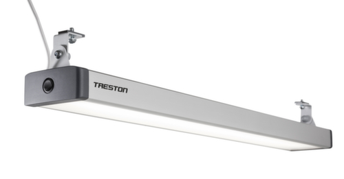 Treston LED-Arbeitsplatzleuchte QuatreX, hellgrau Standard 1 L