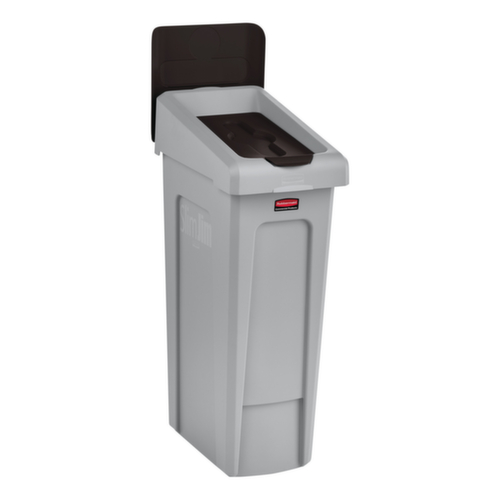 Rubbermaid Deckel Slim Jim® für Recycling-Station, braun Standard 3 L