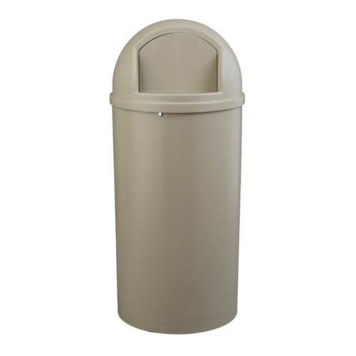 Rubbermaid Feuerhemmender Abfallbehälter Marshal® Classic, 80 l, beige, Deckel beige Standard 2 L