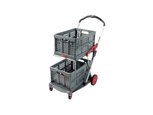 Klappmobil CLAX inklusive Klappbox, Traglast 60 kg, 2 Etagen Standard 2 L