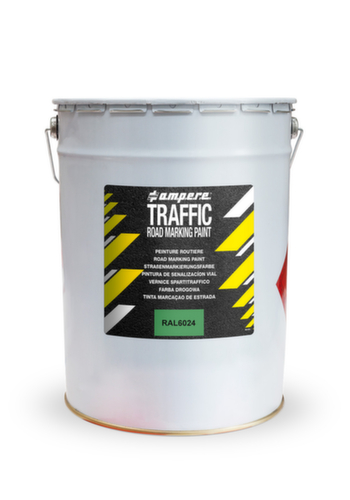 a.m.p.e.r.e. Straßenmarkierfarbe TRAFFIC Road Marking Paint, grün Standard 1 L