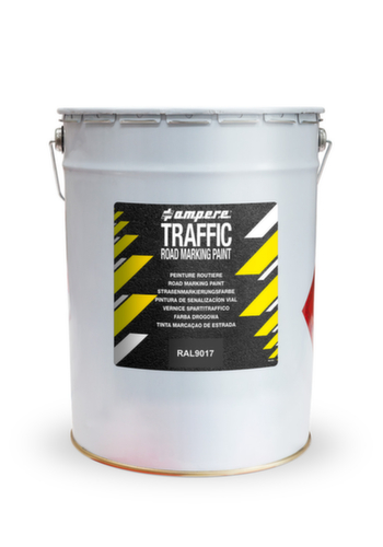 a.m.p.e.r.e. Straßenmarkierfarbe TRAFFIC Road Marking Paint, schwarz Standard 1 L