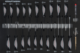KRAFTWERK® Schraubendreher-Einlage 22-tlg.