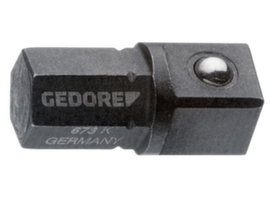 GEDORE 673 K Einsatz-Halter kurz 1/4" 6-kant - 1/4" 4-kant