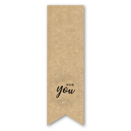 Verschlussetiketten mit Aufdruck "For You"