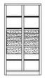 PAVOY Schwerlastschrank Basis mit Schubladen, Breite 1040 mm Technische Zeichnung 1 S