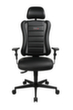 Topstar Bürodrehstuhl Sitness Racer RS mit AL "P4" + KS mit Kopfstütze, schwarz Standard 10 S