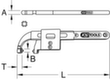 KS Tools Gelenk-Hakenschlüssel mit Zapfen Standard 3 S