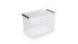 Aufbewahrungsbox ECO, transparent, Inhalt 62 l, Deckel